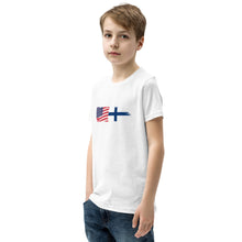 Load image into Gallery viewer, Made in American with Finnish parts Youth Short Sleeve t-Shirt
