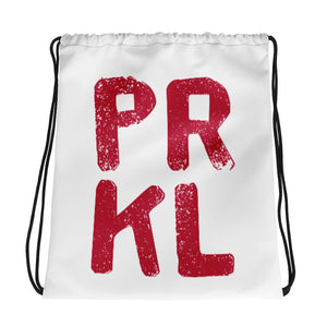 PRKL + PRKL bang Drawstring bag