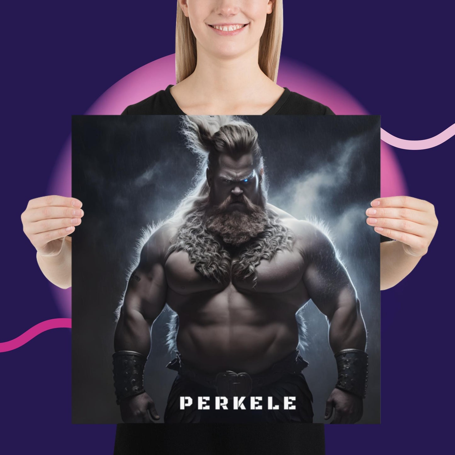 Superhero Perkele Finnish Language Poster - Finnish poster from Very Finnish Problems