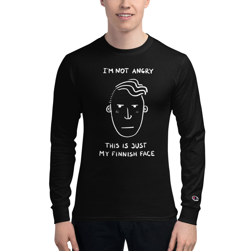 This is my Finnish face Men's Long Sleeve Tee - Finnish long sleeve tee from Very Finnish Problems