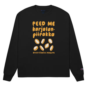 Feed me Karelian pies Men's Long Sleeve Shirt