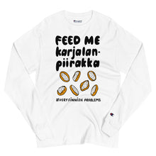 Load image into Gallery viewer, Feed me Karelian pies Men&#39;s Long Sleeve Shirt
