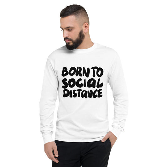 Born to social distance Finnish Long Sleeve Tee - Very Finnish Problems official long sleeve tee