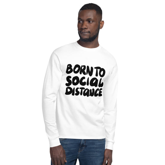 Born to social distance Finnish Long Sleeve Tee - alternate view - Very Finnish Problems
