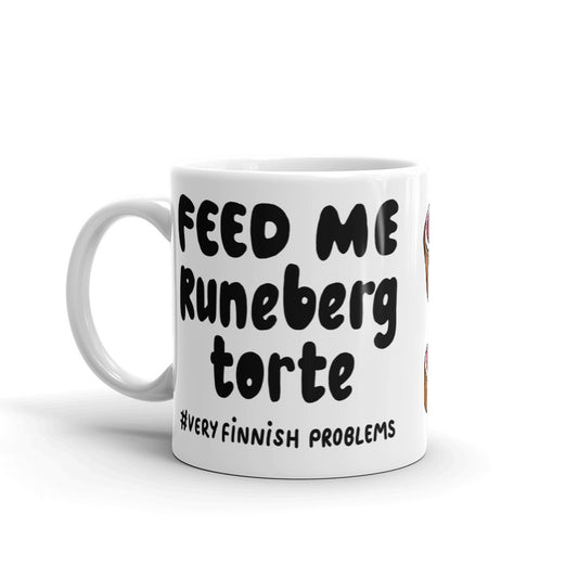 Feed Me Runeberg Torte Finnish Food Mug - Very Finnish Problems official mug