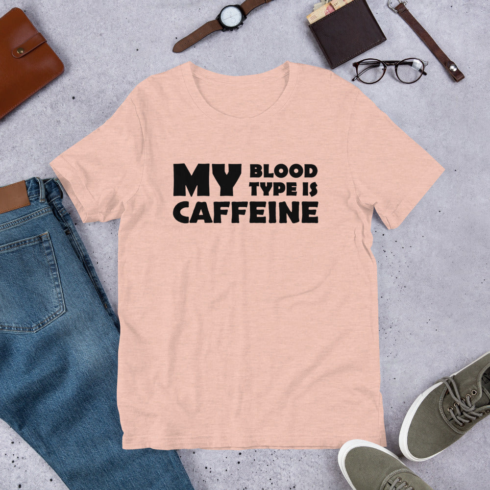 Caffeine Blood Type Finnish Coffee T-Shirt - Finnish t-shirt from Very Finnish Problems