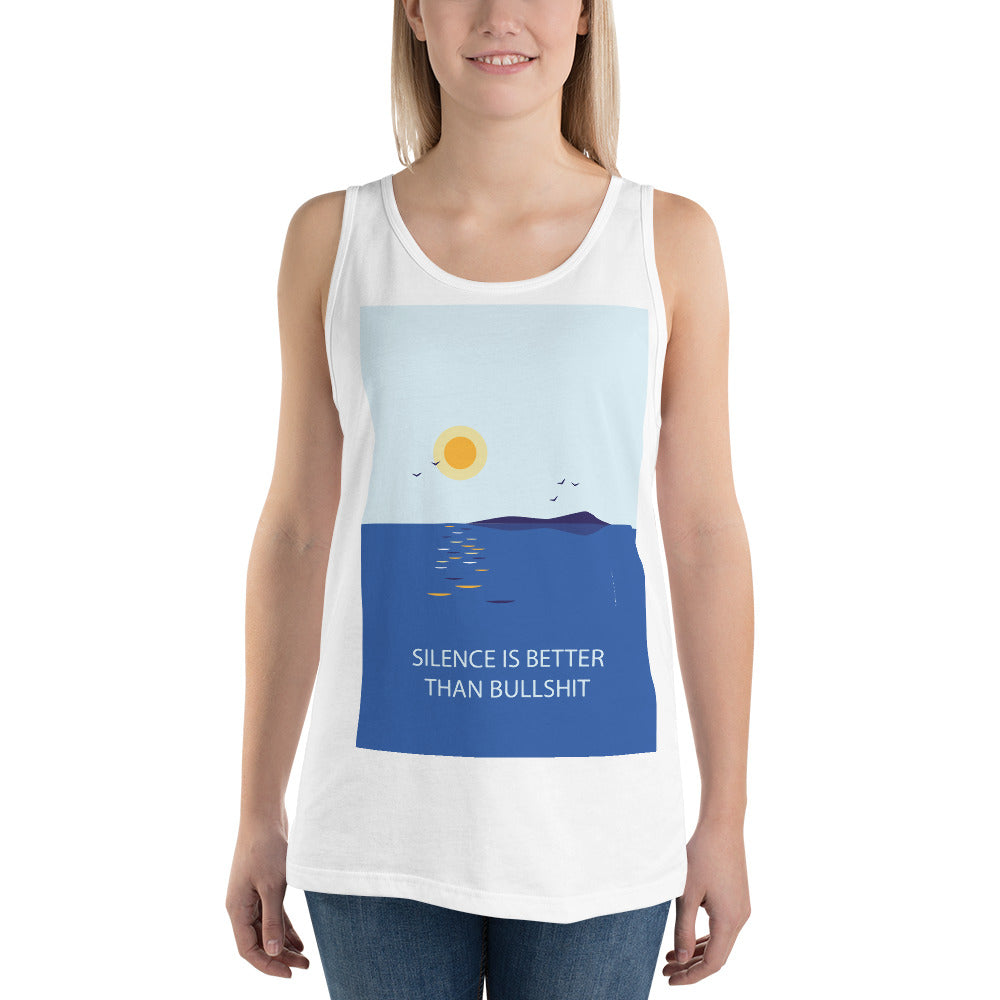 Silence is Better Tank Top Finnish T-Shirt - alternate view - Very Finnish Problems