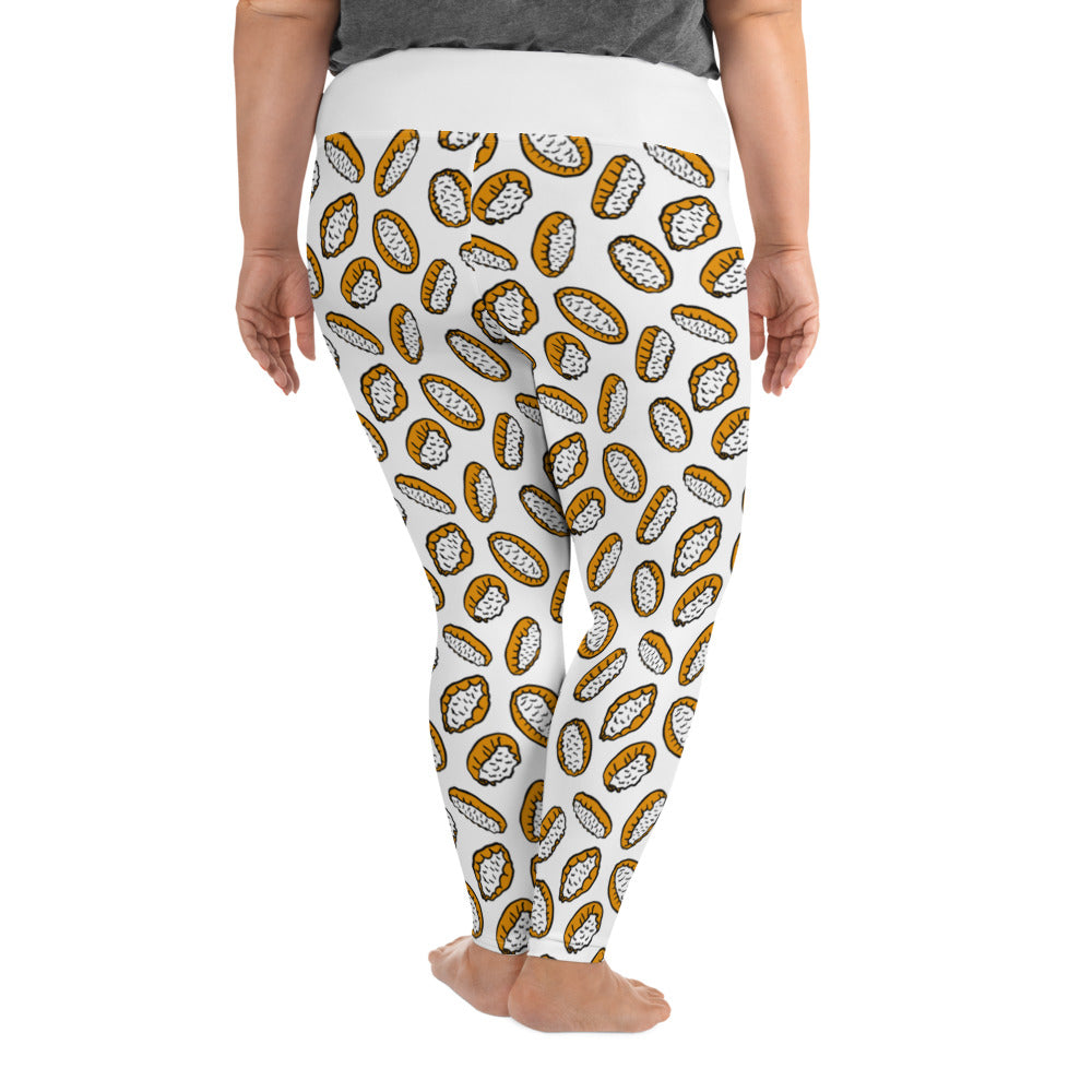 Karelian Pies Plus Size Finnish Food Leggings - alternate view - Very Finnish Problems