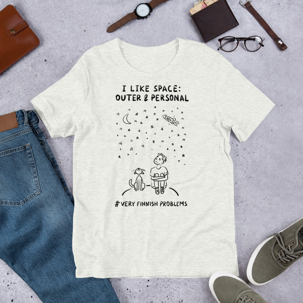 Outer & Personal Space Finnish Introvert T-Shirt - alternate view - Very Finnish Problems