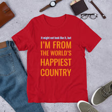 Load image into Gallery viewer, Happiest Country Unisex T-Shirt
