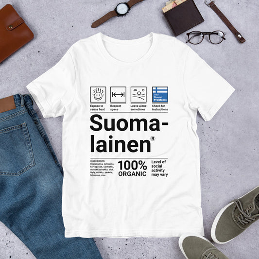 Suomalainen Service Manual Finnish Winter T-Shirt - Very Finnish Problems official t-shirt