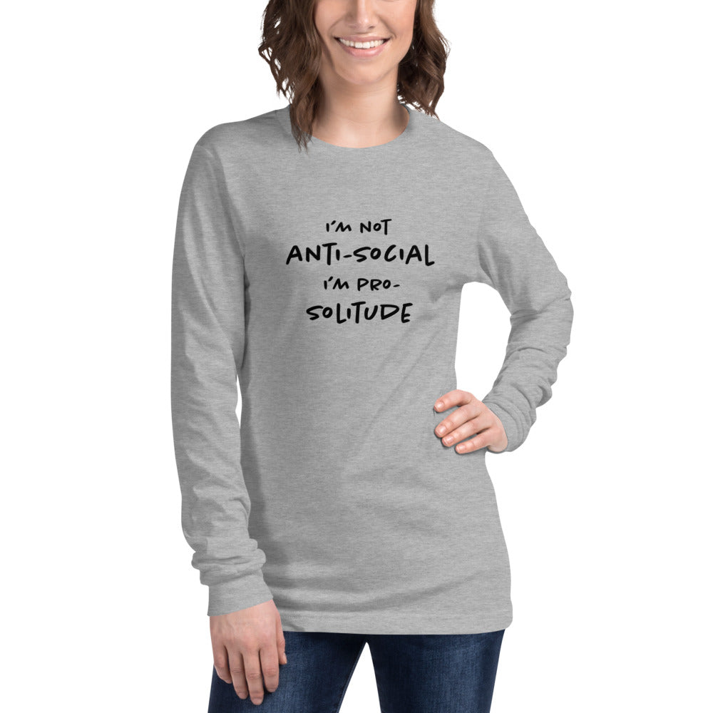Pro-solitude Finnish Introvert Long Sleeve Tee - Finnish long sleeve tee from Very Finnish Problems