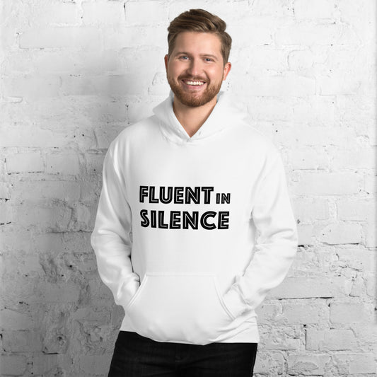 Fluent in Silence Finnish Introvert Hoodie - alternate view - Very Finnish Problems