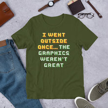 Load image into Gallery viewer, Went Outside Once Unisex T-Shirt
