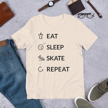 Load image into Gallery viewer, Eat Sleep Skate Repeat Unisex T-Shirt
