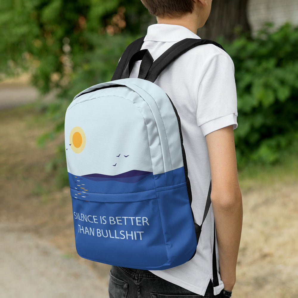Silence is Better Backpack Finnish Tote Bag - alternate view - Very Finnish Problems