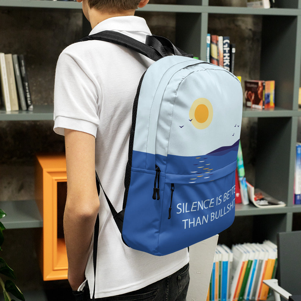 Silence is Better Backpack Finnish Tote Bag - alternate view - Very Finnish Problems