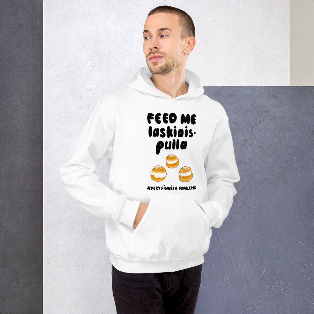 Feed me Laskiaispulla Finnish Winter Hoodie - Very Finnish Problems official hoodie