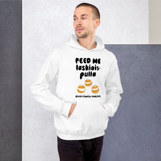 Feed me Laskiaispulla Finnish Winter Hoodie - Very Finnish Problems official hoodie