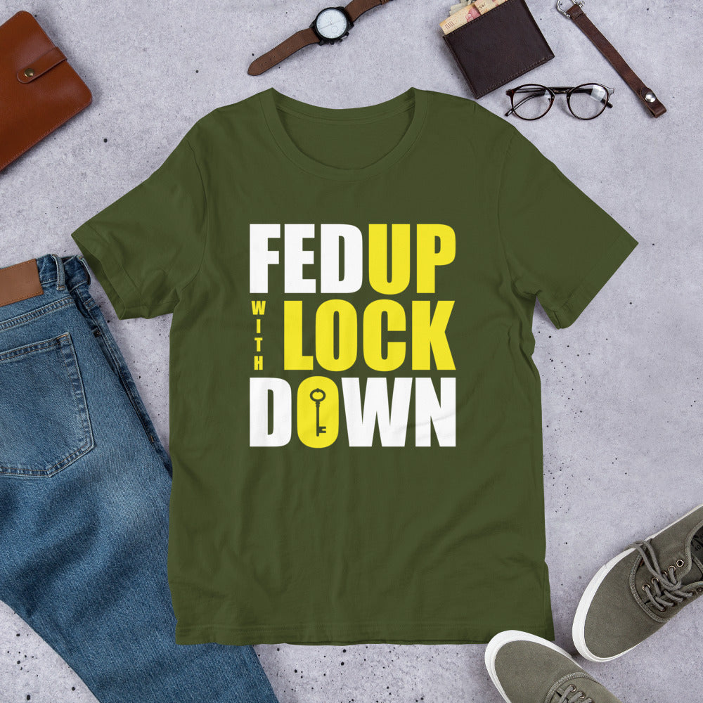 Fed Up with Lockdown Finnish Introvert T-Shirt - Finnish t-shirt from Very Finnish Problems