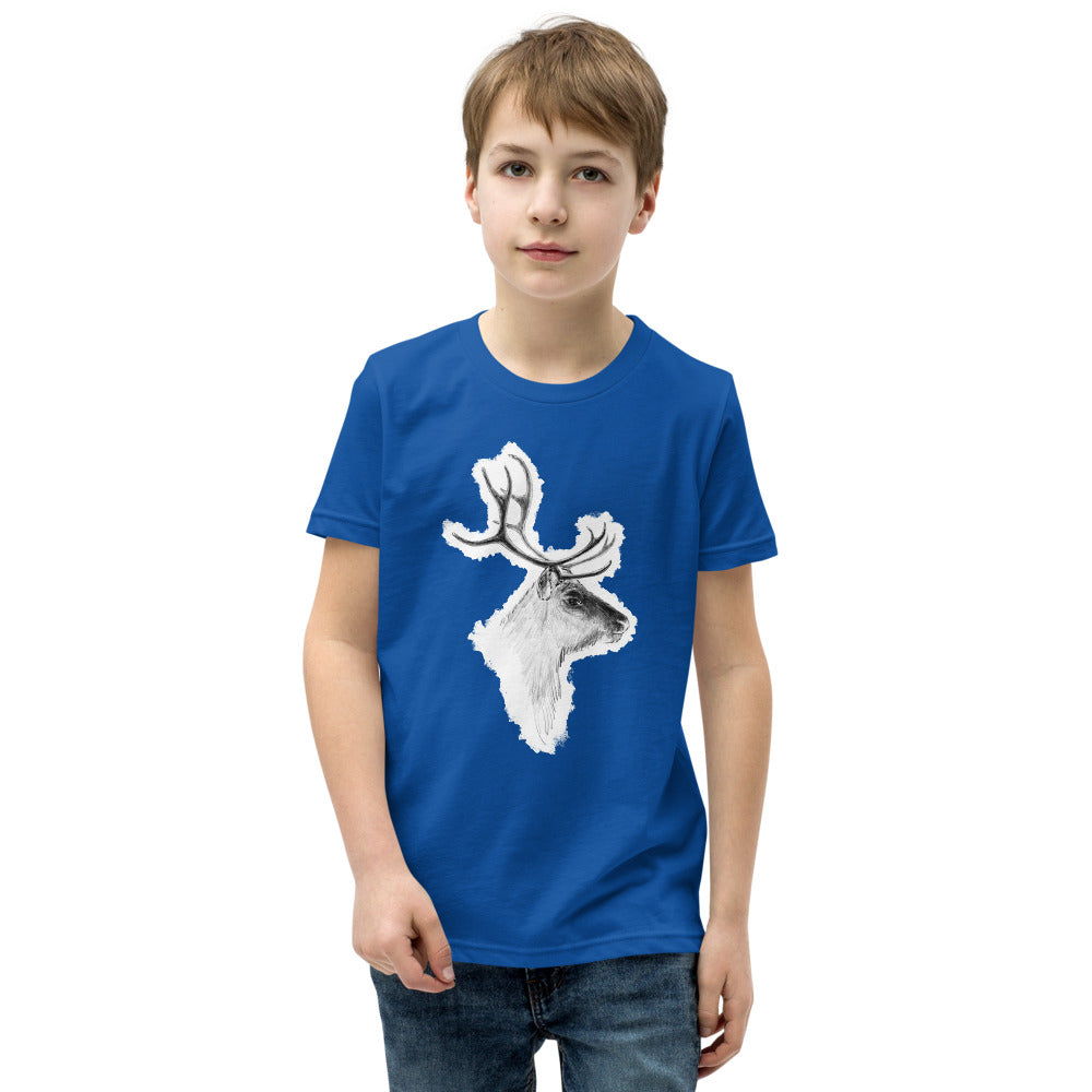 Reindeer Finnish Nature Youth T-Shirt - alternate view - Very Finnish Problems