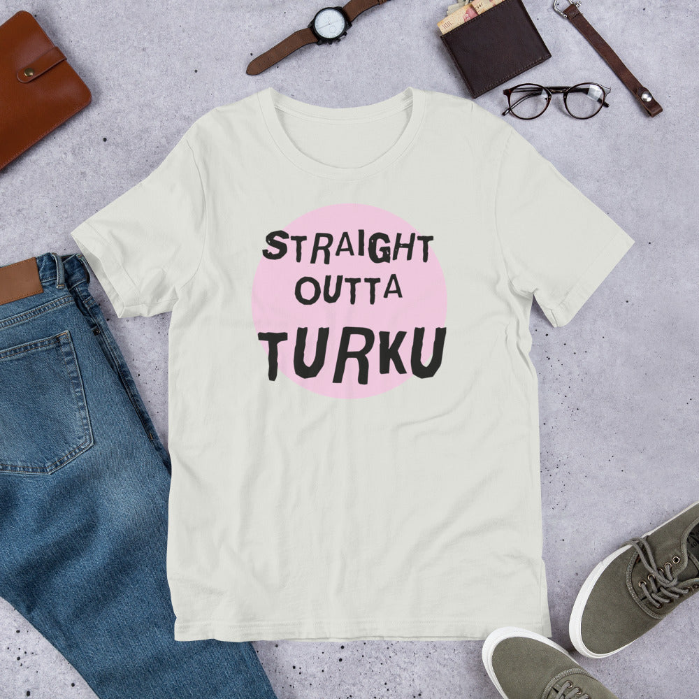 Straight Outta Turku Finnish Culture T-Shirt - alternate view - Very Finnish Problems