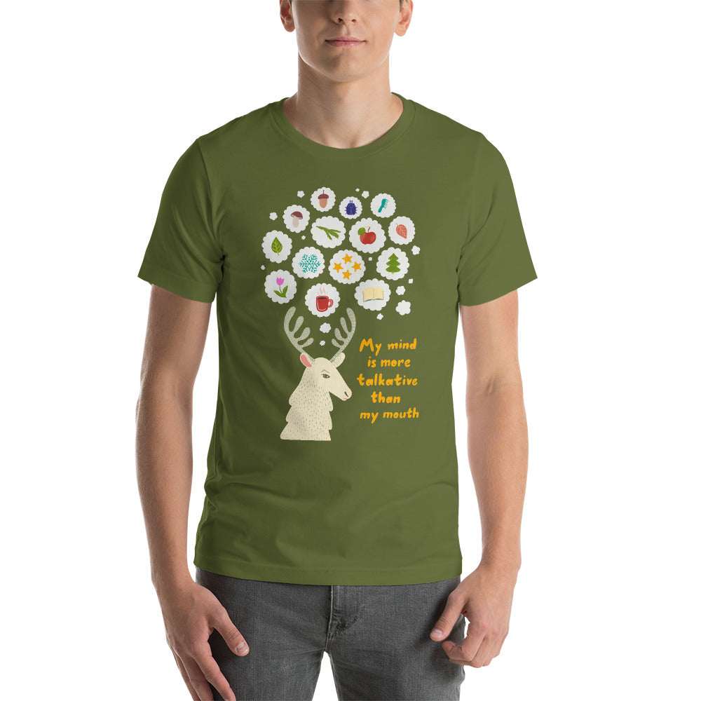Talkative Mind Finnish Introvert T-Shirt - Finnish t-shirt from Very Finnish Problems