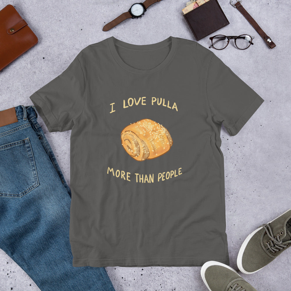 I Love Pulla Finnish Food T-Shirt - Finnish t-shirt from Very Finnish Problems