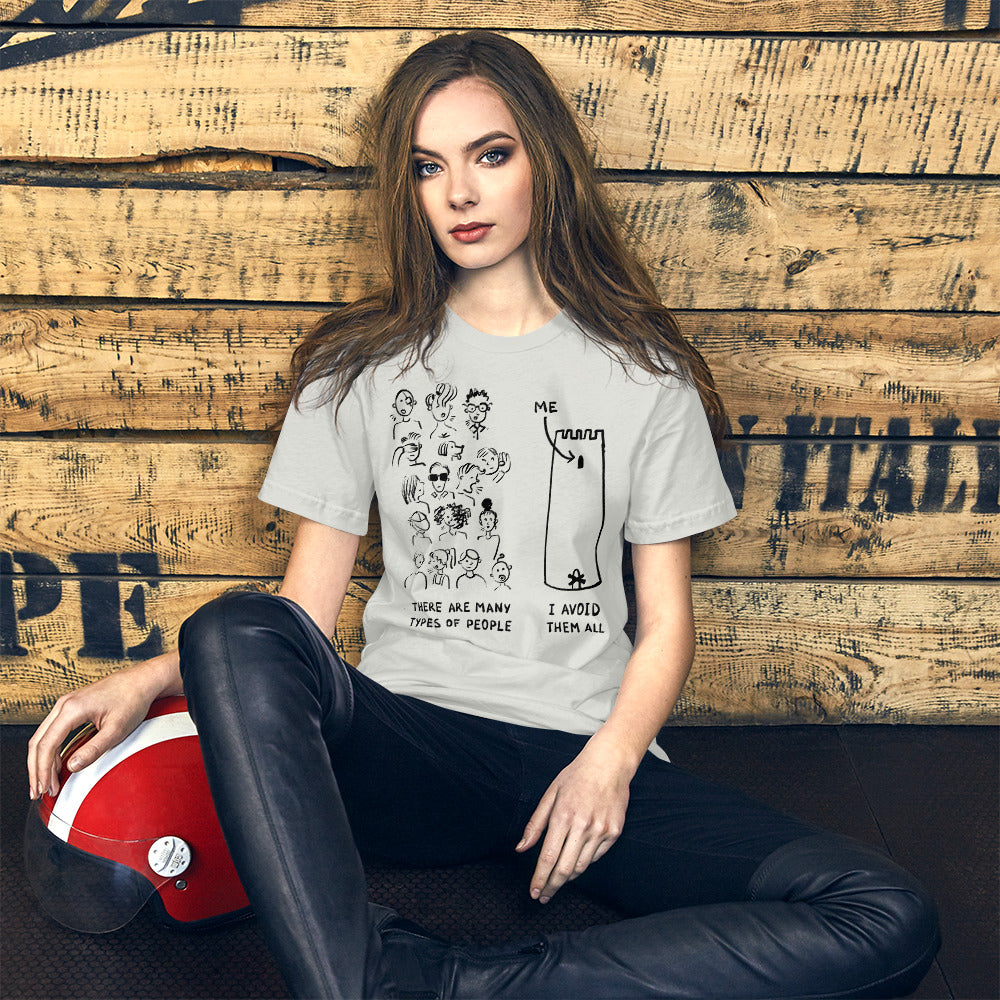 Many Types of People in the World Finnish T-Shirt - Finnish t-shirt from Very Finnish Problems