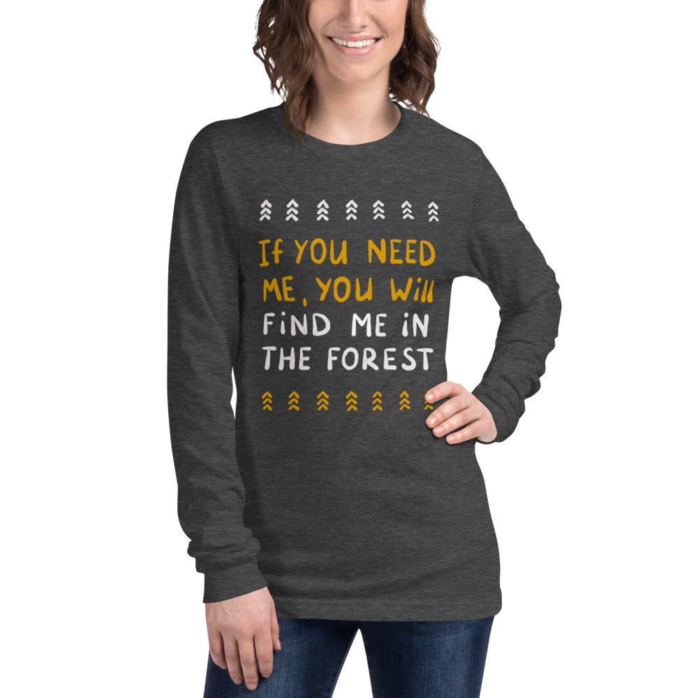 Forest Person Finnish Nature Long Sleeve Tee - Finnish long sleeve tee from Very Finnish Problems