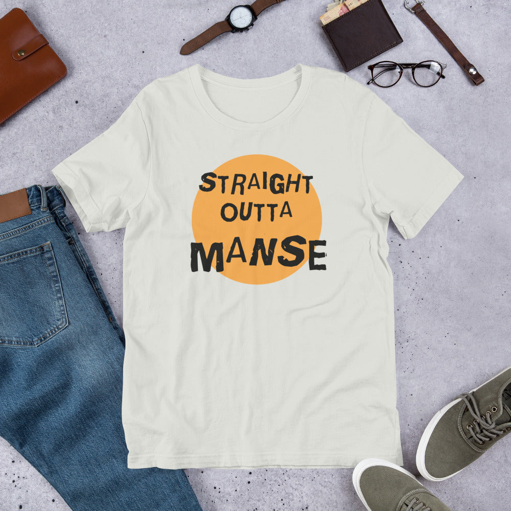 Straight Outta Manse Finnish Culture T-Shirt - Finnish t-shirt from Very Finnish Problems