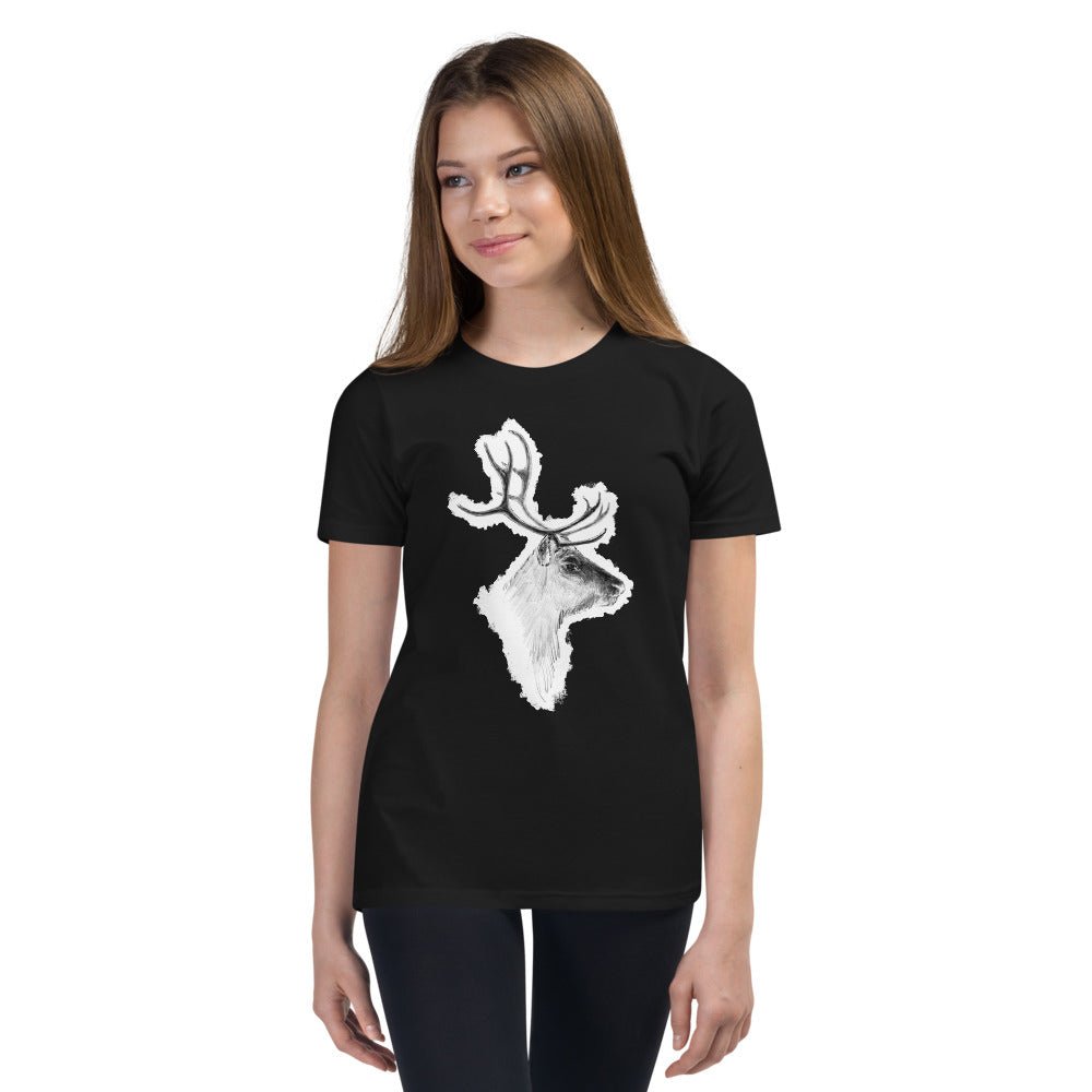 Reindeer Finnish Nature Youth T-Shirt - alternate view - Very Finnish Problems