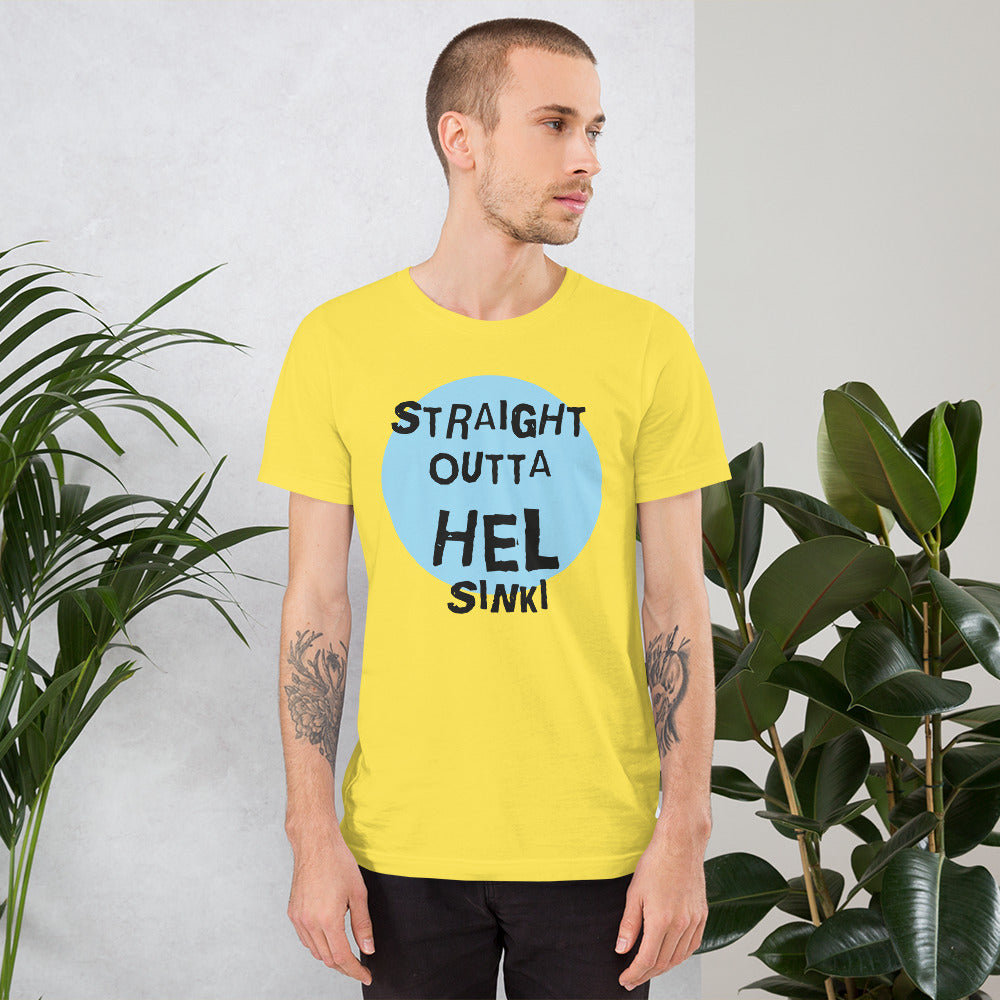 Straight Outta Hel II Finnish Helsinki T-Shirt - Finnish t-shirt from Very Finnish Problems
