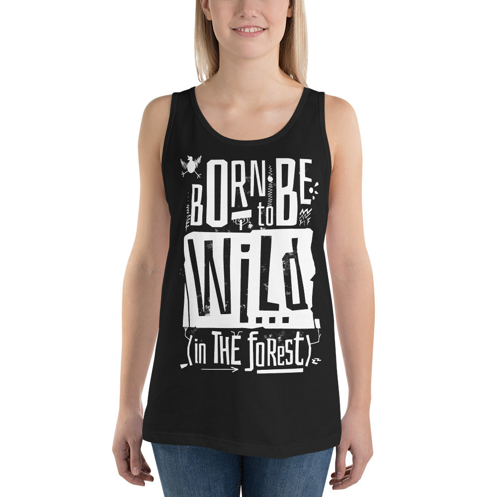 Born to Be Wild Tank Top Finnish Nature T-Shirt - Very Finnish Problems official t-shirt