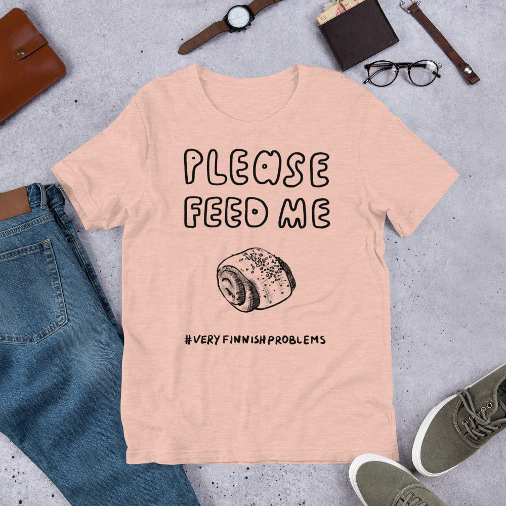 Feed Me Pulla Finnish Food T-Shirt - Finnish t-shirt from Very Finnish Problems