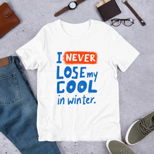 Never Lose My Cool Finnish Winter T-Shirt - Very Finnish Problems official t-shirt