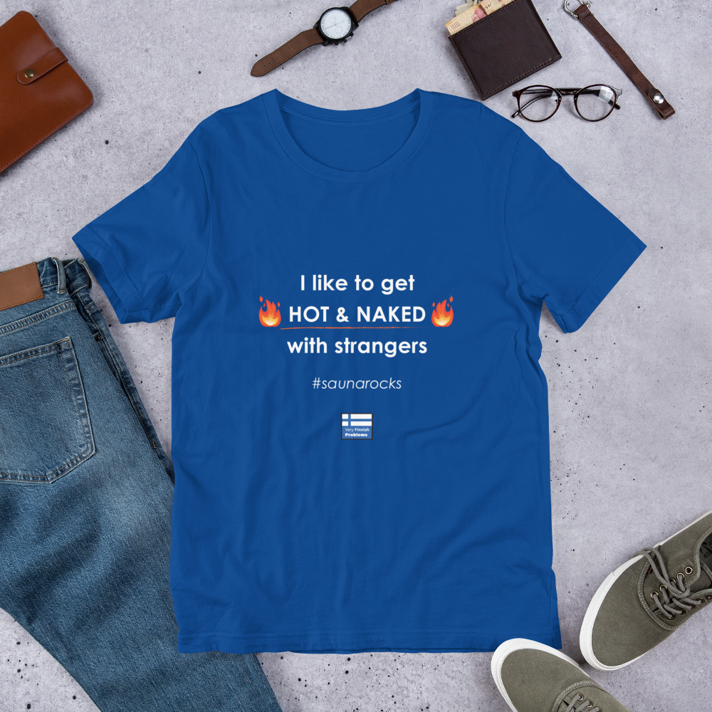 Hot and Naked Finnish Sauna T-Shirt - alternate view - Very Finnish Problems
