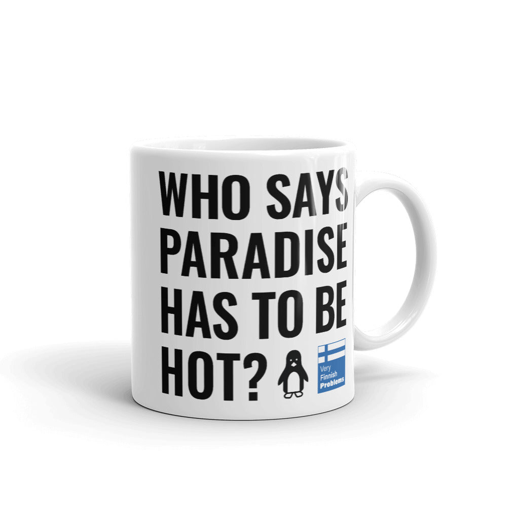 Cold Paradise Finnish Winter Mug - Very Finnish Problems official mug