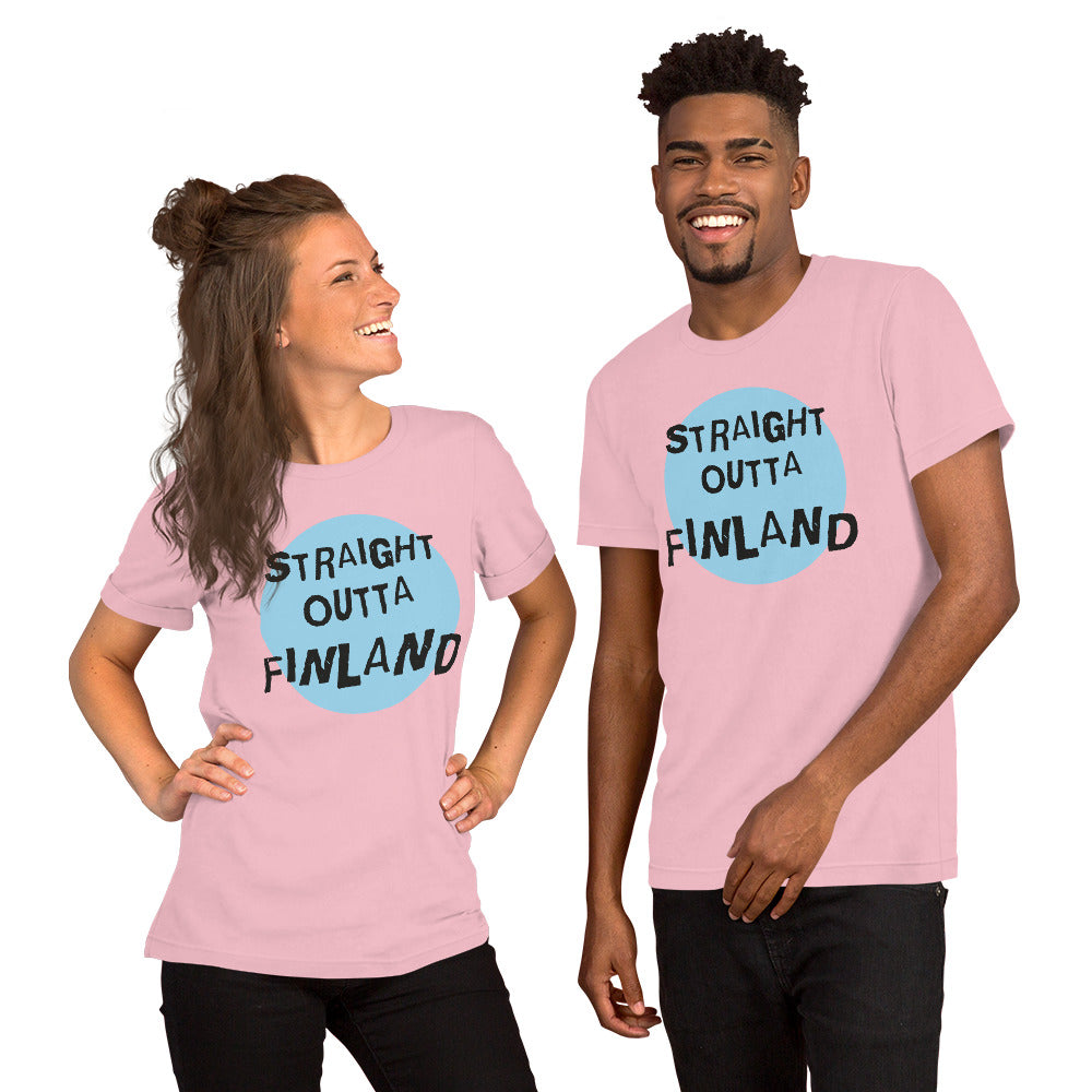 Straight Outta Finland Finnish Culture T-Shirt - Finnish t-shirt from Very Finnish Problems