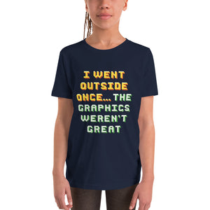 I Went Outside Once Youth T-Shirt