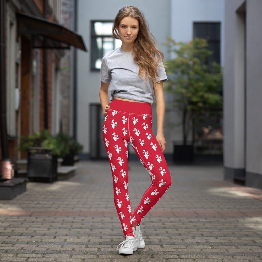 Red hot sale reindeer leggings