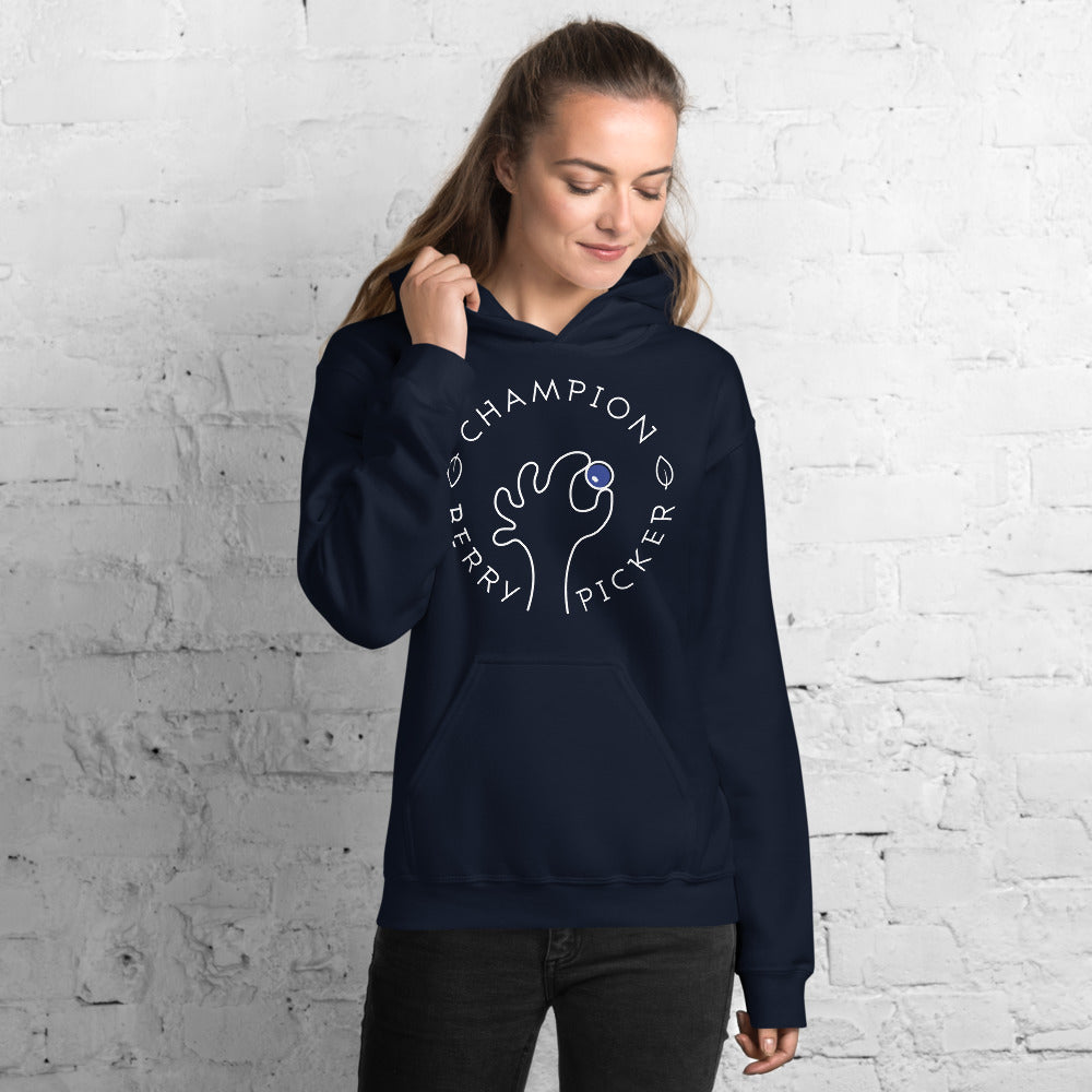 Champion Blueberry Picker Finnish Nature Hoodie - Finnish hoodie from Very Finnish Problems
