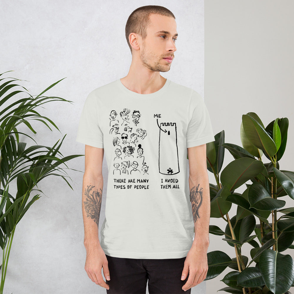 Many Types of People in the World Finnish T-Shirt - Finnish t-shirt from Very Finnish Problems