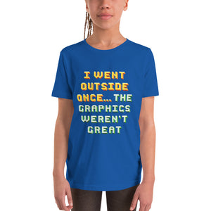 I Went Outside Once Youth T-Shirt