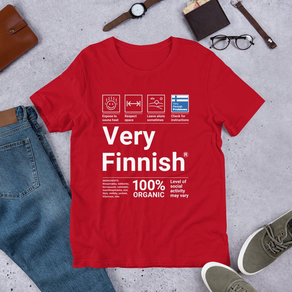 Very Finnish Service Manual Winter T-Shirt - Finnish t-shirt from Very Finnish Problems