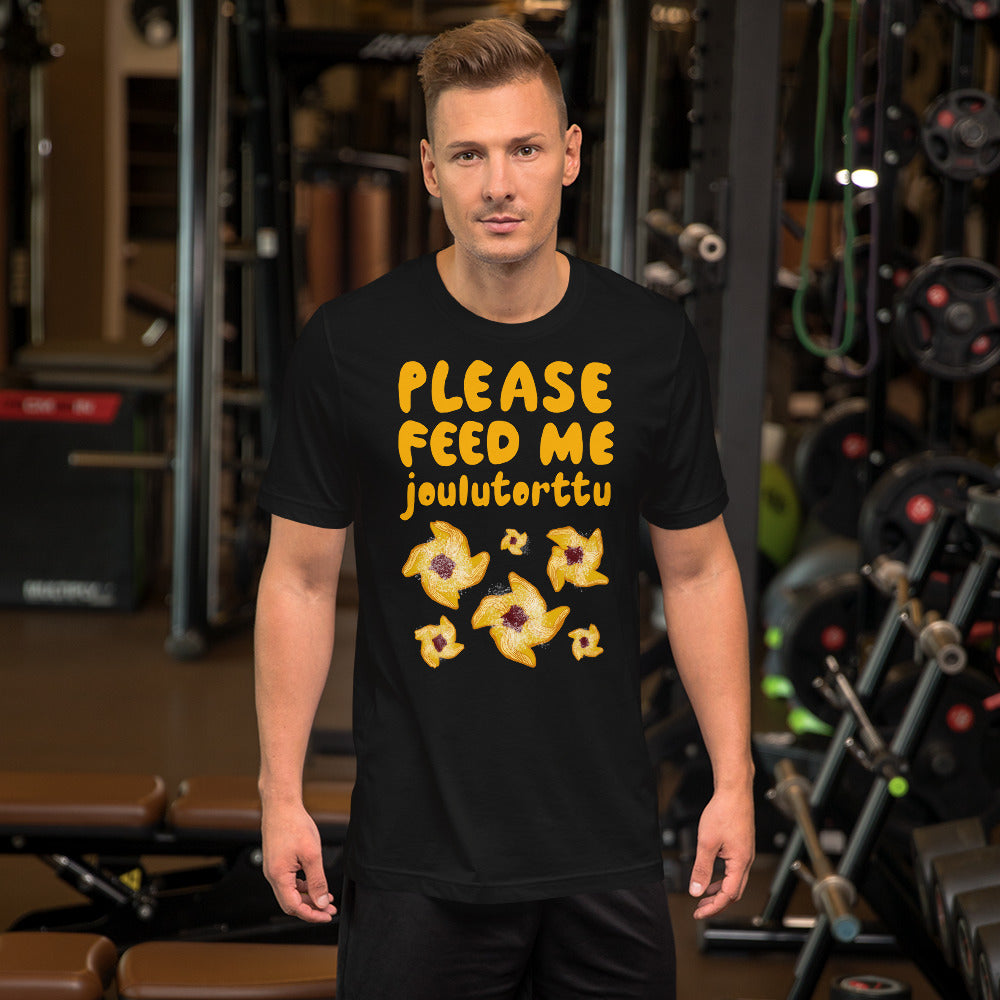 Feed me Joulutorttu Finnish Holiday T-Shirt - Finnish t-shirt from Very Finnish Problems