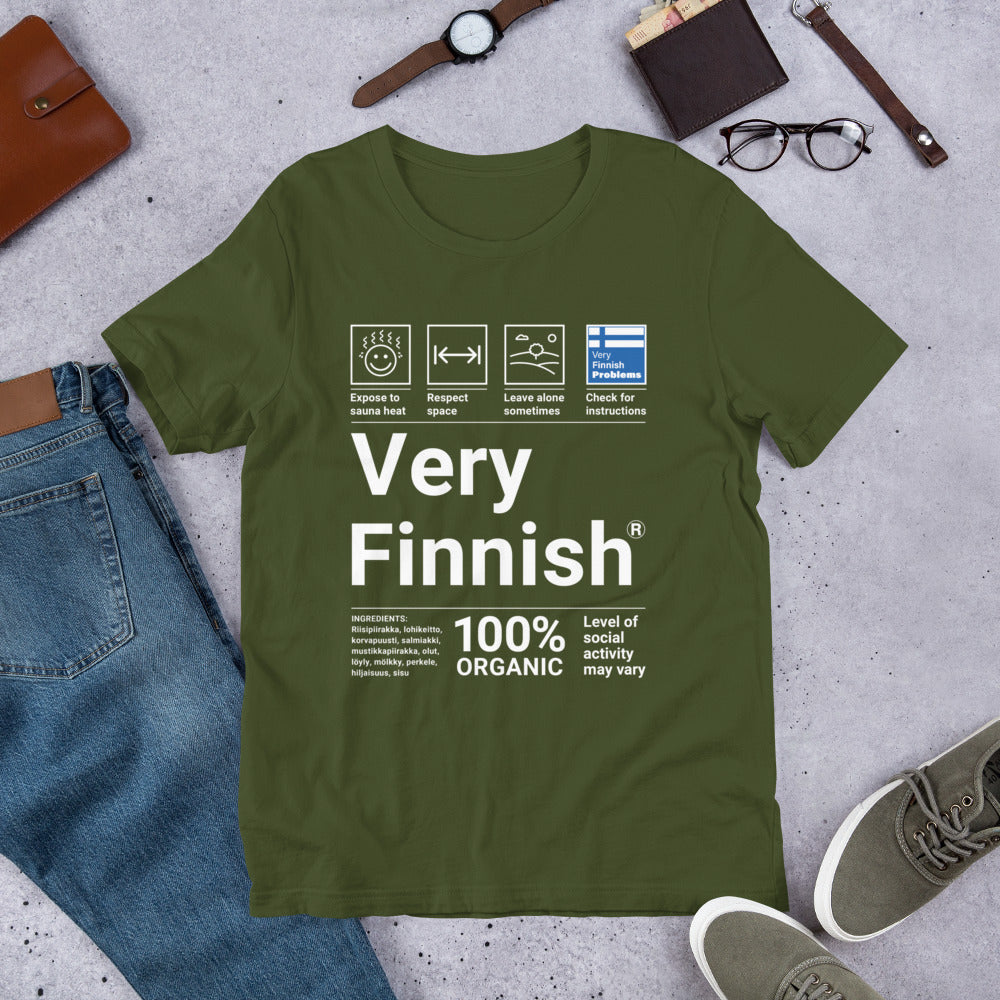 Very Finnish Service Manual Winter T-Shirt - alternate view - Very Finnish Problems