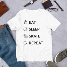 Load image into Gallery viewer, Eat Sleep Skate Repeat Unisex T-Shirt
