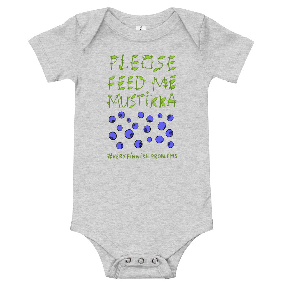 Feed Me Mustikka Baby Short Finnish Baby Bodysuit - alternate view - Very Finnish Problems