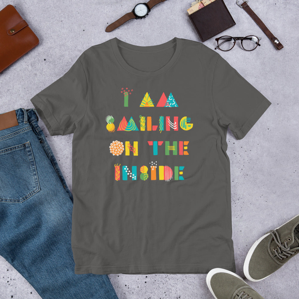 Smiling on the Inside Finnish Introvert T-Shirt - Finnish t-shirt from Very Finnish Problems